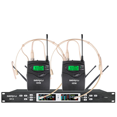 SERKU  S900/HE98  无线双头戴话筒