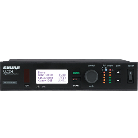 Shure   ULXD4  数字无线接收机
